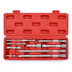 Mixpower 9-PIECE Extension Bar Set, 1/4", 3/8" And 1/2" Drive Socket One Size. Fixed Price $27.43.