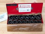 Wright Tool 3/4" Drive 14 Pc Sae Impact Socket Set 6 Point 1-5/8" Usa. Fixed Price $299.95.