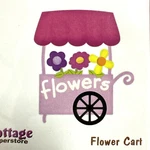 Cottagecutz Flower Cart Die Shape 4X4 New Retired Universal For Scrapbooking. Fixed Price $20.00.