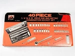 Vtg Buffalo Piece 1/4 3/8 #230240 Drive Sae & Metric Combination Socket Set. Fixed Price $60.00.
