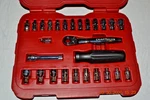 Nos Craftsman 27PC Socket Wrench Set 32818 Pass Thru 1/4. Fixed Price $169.99.