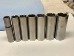 Craftsman 7PC Drive 6PT Deep Sae Sockets 3/8IN. - 3/4IN., G2 Series, Usa. Fixed Price $16.75.