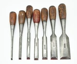 Beauty! Vintage Stanley Everlasting Chisels Set 7 Piece - 6 #50 1 #40 Sweetheart. Fixed Price $299.00.