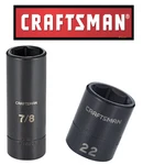 New Craftsman 1/2" & 3/8" Drive Impact Socket Deep/shallow 6PT Sae/mm Choose. Fixed Price $9.95.