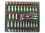 Tools New 1/4" Drive 52 Piece Shallow And Deep Sae Metric Socket Set SK03001. Fixed Price $149.95.