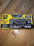 Tool Shop Socket Set New Sae Metric 1/2", 3/3" And 1/4". Fixed Price $33.50.