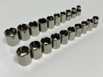 Nos Craftsman Usa G 20PC Metric 10-19MM & Sae 1/4-13/16" Socket Set 3/8" Dr. 6PT. Fixed Price $54.99.