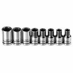 Powerbuilt 8 Piece 1/4 Inch Drive Universal Socket Set With Tray - 642053. Fixed Price $17.95.