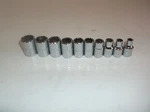 New Lot Of Proto Socket 13MM,12MM,10MM,11MM,9MM,8MM,7MM,6MM,5MM4MM (F39T). Fixed Price $59.99.
