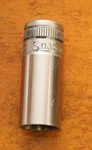 Snap On 1/2" Deep Chrome SOCKET12 Point 3/8" Drive # SF160. Fixed Price $9.00.