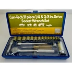 Vintage *new* 1970'S Cen-tech 21 Piece Drive Socket Wrench Set By Steelcraft. Fixed Price $45.00.