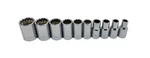 New Craftsman 10 Pc 1/4 Inch Drive Standard Sae 12 Point Shallow Socket Set. Fixed Price $16.99.