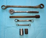 Vintage Blackhawk Lot 3 Wrenches, Ratchet, Extension, Sockets, All 1/2" Drives. Fixed Price $34.99.