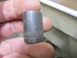 Nos Wright 3816 1/2" 3/8" Drive Point Shallow Well Impact Socket Usa. Fixed Price $8.00.