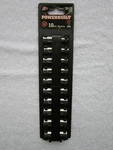 Powerbuilt 10 Pc 1/4" Drive 6-POINT Metric Socket Set (part # 640538). Fixed Price $17.99.