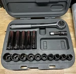 Craftsman Usa 1/2 Drive Metric Socket Set 34852 Kd Ratchet. Fixed Price $34.99.
