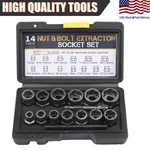 15 Pcs Nut & Bolt Extractor Kit, Of Removal Tool Set, Socket. Fixed Price $15.79.