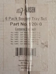 Hansen Global 92000 Sae Metric Socket Storage Trays 6 Pcs Set Organizer. Fixed Price $49.95.