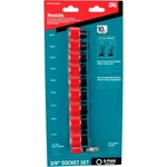 Makita Xps Socket Set W/ Std Adapter 10PC 3/8"" Drive 6PT Metric. Fixed Price $36.79.