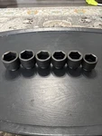 Proto Professional Impact Sockets 1-15/16, 1-7/8, 1-13/16, 1-3/4, 1-11/16, 1-5/8. Fixed Price $129.00.