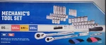 Jobsmart 86 Pc Mechanic's Tool Socket Set Emergency Roadside Kit Auto Rv Truck. Fixed Price $84.95.