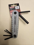 Nos Craftsman Vintage Metric Hex Key Folding Set 46702, Usa. Fixed Price $39.00.