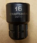 Craftsman Max Axess 3/8" Drive 16 Mm Universal Pass-through Socket 35417 New. Fixed Price $19.04.