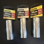 Stanley Maxi-drive Chrome Vanadium Socket Set 17MM 18MM 19MM 3/8" 86-369. Fixed Price $6.99.