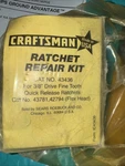 Sears Craftsman Usa Nos 43436 Rhft 3/8 Drive Ratchet Repair Kit 43781 42794 Flx. Fixed Price $42.95.