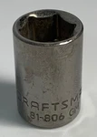 Craftsman Gun Metal Socket 12MM 3/8" Drive Point 81-806. Fixed Price $11.99.