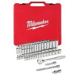 Milwaukee 48-22-9008 3/8 Inch Drive Sae/metric Ratchet And Socket Set 56 Pcs. Fixed Price $117.97.