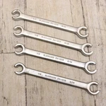 Vintage Blackhawk Hand Tools 4 Pc ZW-1215 Flare Nut Line Wrench 1/2" & 9/16" Usa. Fixed Price $24.99.