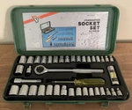 Vtg Buffalo Piece 1/4 3/8 #230240 Drive Sae & Metric Combination Socket Set. Fixed Price $32.99.