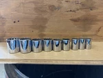 Proto 3/8 Drive 12 Point Sae 9 Piece Socket Set Made Usa. Fixed Price $85.00.