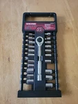 Ultrasteel 22 Piece 1/4 Inch Drive 6 Point Sae, Metric Socket Set. Fixed Price $15.00.