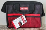 Craftsman 13-INCH 9.75 Six-pocket Large Mouth Tool Bag New W/tags 9-37535. Fixed Price $10.00.