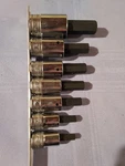 Hex Allen Bit Socket Driver Set By Snap-on, New, Usa, 1/2". Fixed Price $200.00.
