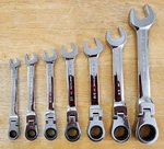 New Craftsman Pc Sae Flex Head Ratcheting Combination Wrench Set CMMT87010. Fixed Price $69.99.