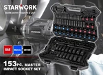Starwork True Mechanic 153-PIECE 1/4", 3/8", 1/2" Drive Master Impact Socket Set. Fixed Price $286.88.