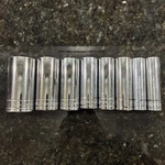 Armstrong Armaloy Metric 1/2"DEEP Drive 12-POINT Chrome Socket Set Rare Usa. Fixed Price $149.00.