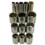 Allen 1/2 Drive 12 Pt Deep Standard Socket Set 3/8 To 1-1/4 In Size, 14 Pcs. Fixed Price $45.98.