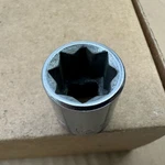 Vintage Craftsman Usa 1/2" Double Square Star Socket Point 3/8 Drive 44345. Fixed Price $5.95.
