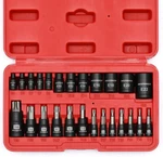 Mixpower 25 Piece And Socket Set, 13 Star Bits (T8- T60) & 12 E-torx. Fixed Price $30.14.