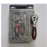 Husky Mechanics Tool Set Sae Metric Ratchet Wrench Socket Screwdriver Case. Fixed Price $30.00.