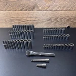 Craftsman S-ac 1/4 Drive Metric & Sae Socket Set Std Deep W/ Ratchet 44807 65PC. Fixed Price $119.00.
