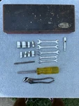 Vintage Williams Socket Spinner M-106 Open End Wrench Set Metal Tool Box Pliers. Fixed Price $59.00.