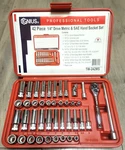 Genius 42PC 1/4"DR Sae & Metric 12 Point Master Socket Set TW-242MS. Fixed Price $158.09.