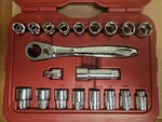 Craftsman 29308 Max Axess 20-PIECE L-ab Metric And Sae Ratchet Socket Tool Set. Fixed Price $150.00.