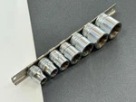 Snap-on Tools Usa 7PC 3/8" Drive 1/4 5/8" Sae Point Double Square Socket Set. Fixed Price $156.74.