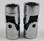 Williams Tools 3/8" Drive Point Swivel Sockets 9/16" + 1/2" BU1218 BU1216 Euc. Fixed Price $22.49.